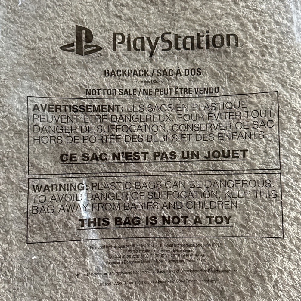 Official PlayStation Backpack — RDP-Creative for SIE (RDP 96056) — Black - Picture 16 of 16